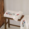 Tulip Embroidery Bath Towel Cheap