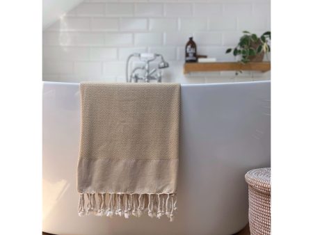 Basketweave Hammam Towel - Mustard For Sale