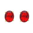 18ct Gold Vermeil Garnet Glow January Birthstone Earrings For Discount