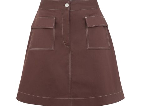 Francis Skirt Maroon Online now