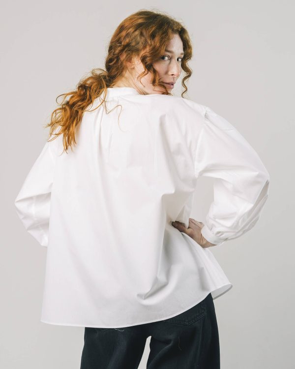 Ribbon Boho Blouse Off White Online