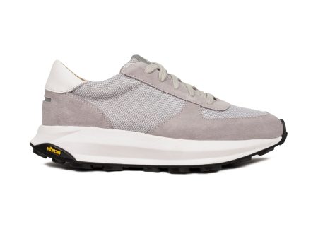 Trinity Tech Suede Mesh Leather Grey White For Sale