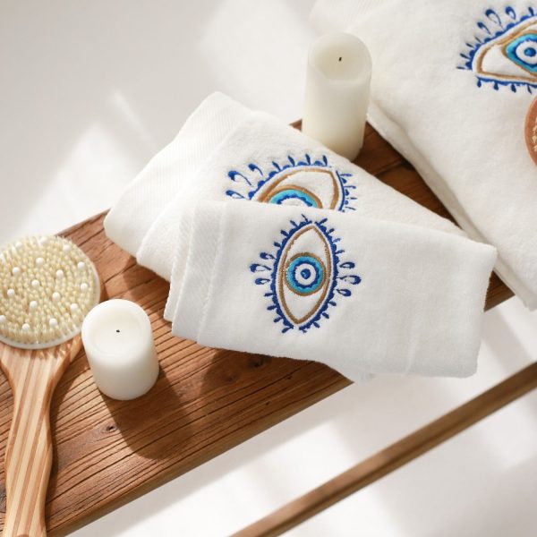 Eye Embroidery Cotton Bath Towel Online