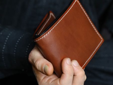 Leather Billfold Wallet - Tan Online Sale