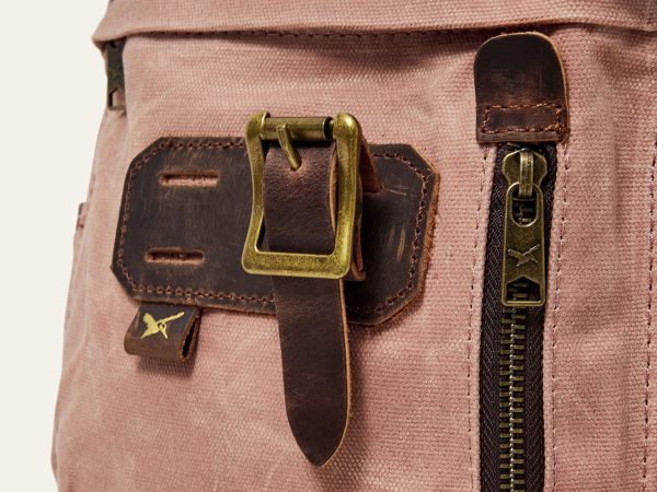 Dusty Pink Waxed Cotton Mini Bali Backpack Sale