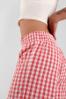 Robinia gingham check ethical-cotton pyjama trousers - Canyon Peach Online Sale