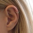 Silver Triple Dot Cartilage Helix Hoop Earrings Supply