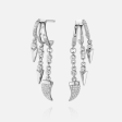 Cairo Earrings - Silver For Cheap