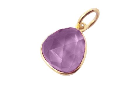 18ct Gold Plated Alexandrite Bezel Pendant Online Hot Sale