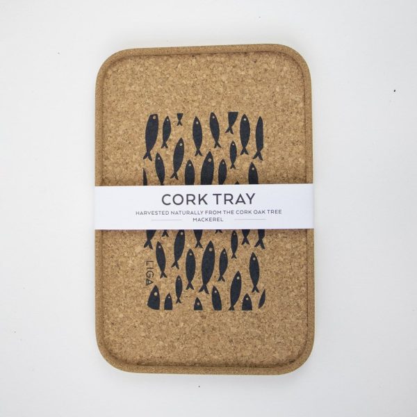 Cork Drinks Tray | Grey Fish By Liga Online Hot Sale