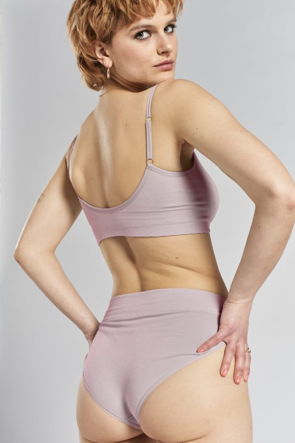 Asagao seamless stretch-bamboo briefs - Blossom Lilac Hot on Sale