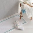 Turquoise Coral Cotton Bath Mat Online Hot Sale