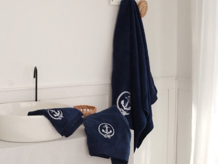 Anchor Embroidery Bath Towel Online Sale