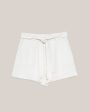 Marble Belted Short White Discount