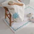 Turquoise Coral Cotton Bath Mat Online Hot Sale