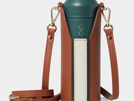 The Bottle Bag, Tan & Forest Online Hot Sale