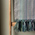 Lale - Hand Loomed Cotton Blanket - Blues Discount