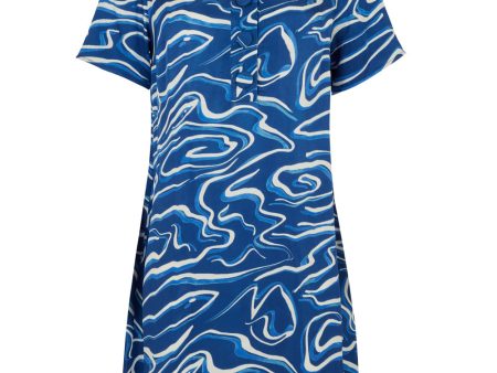 Jane Blue Wave Dress on Sale