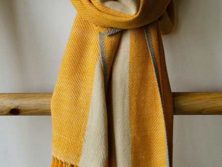 100% BUY WOOL STOLE ONLINE UK -DYED WITH TESU FLOWERS AND HARADA Online Sale