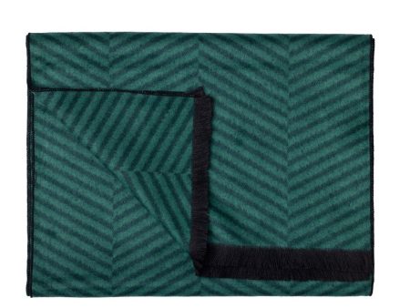 Green Herringbone Bamboo Scarf Cheap