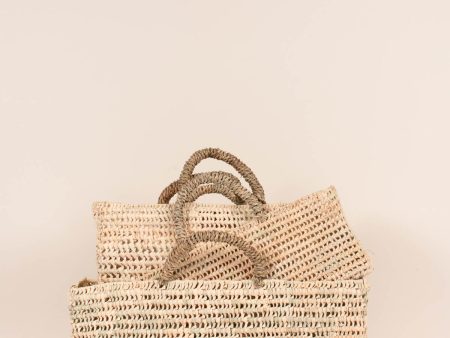 Long Open Weave Storage Baskets Cheap