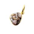 18ct Gold Plated Opal October Birthstone Pendant For Sale