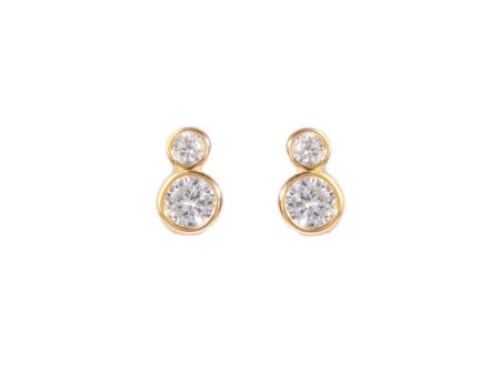 Circinius Double Diamond Stud Earrings Online now