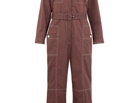 Laurie Jumpsuit Maroon For Sale