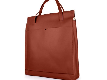 Adjustable Tote Bag in Rust Brown Cheap