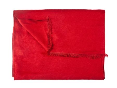 Dark Red Bamboo Scarf For Sale