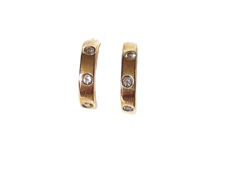 Disco 3 Diamond or Gemstone Hoops Fashion