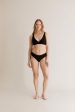 PALOMA Lace Briefs - GOTS Organic Cotton Black Online now