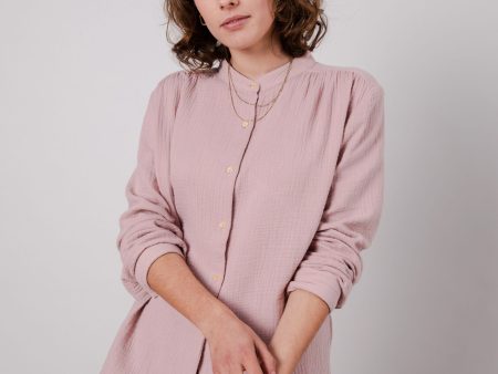 Bubble Mao Regular Blouse Rose Sale