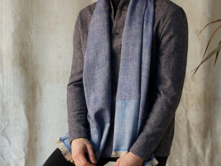 Blue Cashmere Scarf For Cheap