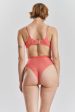 Betony recycled-tulle high-rise briefs - Canyon Peach Online Sale