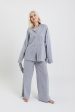 Chicory striped woven-cotton pyjama trousers - Pinstripe Charcoal Online