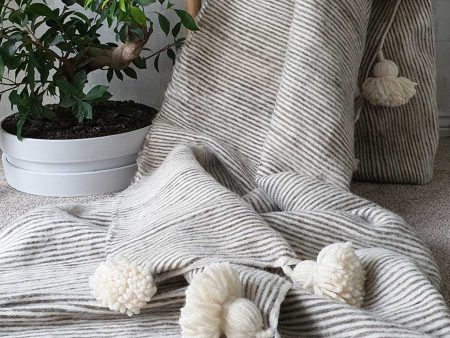 Nour  |  Organic Moroccan Wool Blanket For Discount