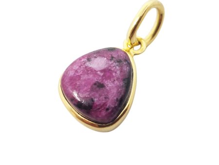 18ct Gold Plated Ruby July Birthstone Pendant Online now