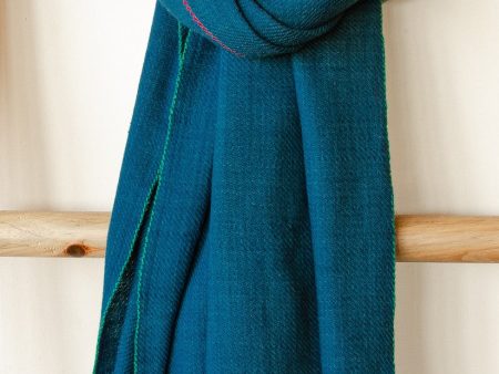 100% SOFT WOOLEN SCARF HANDMADE -DYED WITH MADDER, INDIGO, TEA AND TESU FLOWERS Online