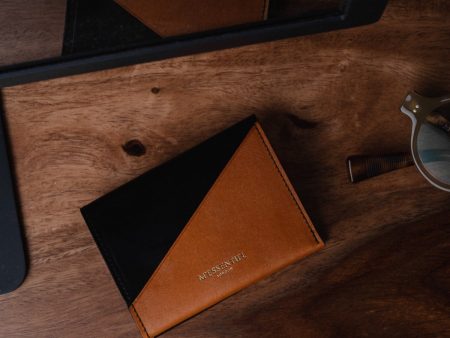 Oak Bark Leather Wallet - Black Tan Online now