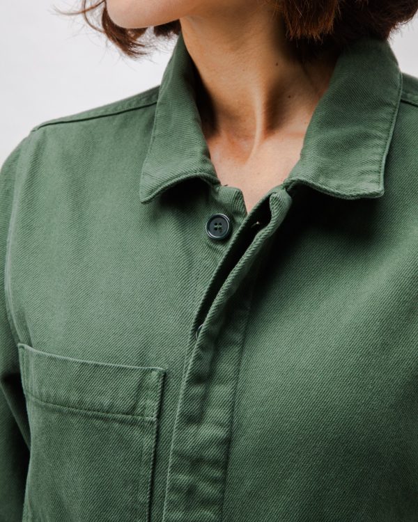 Cotton Twill Boiler Suit Green Hot on Sale