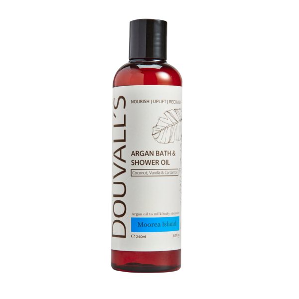 Argan Bath and Shower oil 240ml - Moorea Island | Luxurious and Nourishing Body Cleanser on Sale