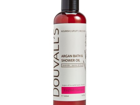 Argan Bath and Shower oil 240ml - English Garden | Luxurious and Nourishing Body Cleanser For Cheap