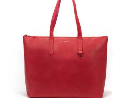 Campo Marzio Winona Shopping Bag - Cherry Red Fuchsia Online Sale